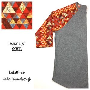 NWT LuLaRoe Unisex Randy Baseball Tee